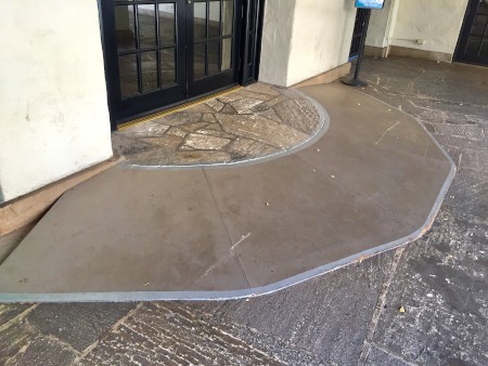 stone repair process for ramp
